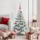 Albero di Natale artificiale con 150 LED Bianco 120 cm PE e PVC