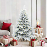 Albero di Natale artificiale con 150 LED Bianco 150 cm PE e PVC