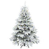 Albero di Natale artificiale con 150 LED Bianco 150 cm PE e PVC