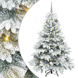 Albero di Natale artificiale con 150 LED Bianco 150 cm PE e PVC