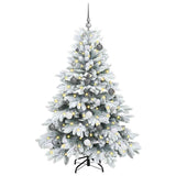 Albero di Natale artificiale con 150 LED Bianco 150 cm PE e PVC