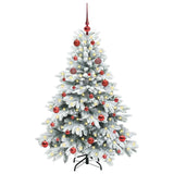 Albero di Natale artificiale con 150 LED Bianco 150 cm PE e PVC