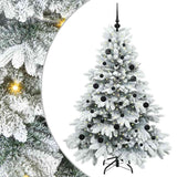 Albero di Natale artificiale con 150 LED Bianco 150 cm PE e PVC