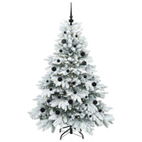 Albero di Natale artificiale con 150 LED Bianco 150 cm PE e PVC