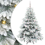 Albero di Natale artificiale con 150 LED Bianco 150 cm PE e PVC