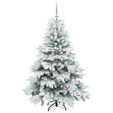 Albero di Natale artificiale con 150 LED Bianco 150 cm PE e PVC