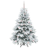 Albero di Natale artificiale con 150 LED Bianco 150 cm PE e PVC