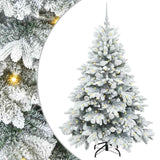 Albero di Natale artificiale con 150 LED Bianco 150 cm PE e PVC