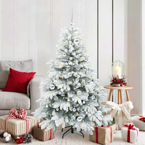 Albero di Natale artificiale con 150 LED Bianco 150 cm PE e PVC