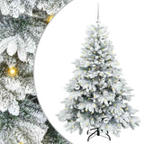 Albero di Natale artificiale con 150 LED Bianco 150 cm PE e PVC