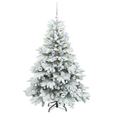 Albero di Natale artificiale con 150 LED Bianco 150 cm PE e PVC