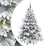 Albero di Natale artificiale con 150 LED Bianco 150 cm PE e PVC