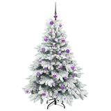 Albero di Natale artificiale con 150 LED Bianco 150 cm PE e PVC