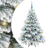 Albero di Natale artificiale con 150 LED Bianco 150 cm PE e PVC