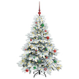 Albero di Natale artificiale con 150 LED Bianco 150 cm PE e PVC