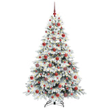 Albero di Natale artificiale con 300 LED Bianco 180 cm PE e PVC