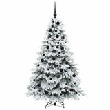 Albero di Natale artificiale con 300 LED Bianco 180 cm PE e PVC