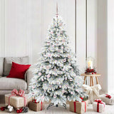 Albero di Natale artificiale con 300 LED Bianco 180 cm PE e PVC