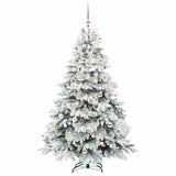 Albero di Natale artificiale con 300 LED Bianco 180 cm PE e PVC