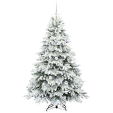 Albero di Natale artificiale con 300 LED Bianco 180 cm PE e PVC