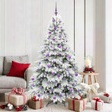 Albero di Natale artificiale con 300 LED Bianco 180 cm PE e PVC