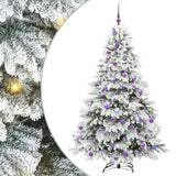 Albero di Natale artificiale con 300 LED Bianco 180 cm PE e PVC