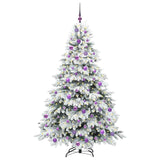Albero di Natale artificiale con 300 LED Bianco 180 cm PE e PVC