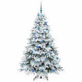 Albero di Natale artificiale con 300 LED Bianco 180 cm PE e PVC