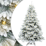 Albero di Natale artificiale con 300 LED Bianco 210 cm PE e PVC
