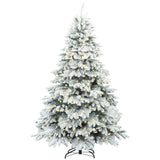 Albero di Natale artificiale con 300 LED Bianco 210 cm PE e PVC