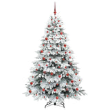 Albero di Natale artificiale con 300 LED Verde 210 cm PE e PVC