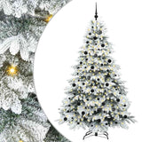 Albero di Natale artificiale con 300 LED Bianco 210 cm PE e PVC