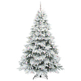 Albero di Natale artificiale con 300 LED Bianco 210 cm PE e PVC