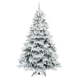 Albero di Natale artificiale con 300 LED Bianco 210 cm PE e PVC