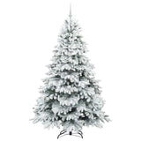 Albero di Natale artificiale con 300 LED Bianco 210 cm PE e PVC