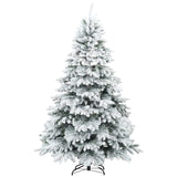 Albero di Natale artificiale con 300 LED Bianco 210 cm PE e PVC