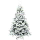 Albero di Natale artificiale con 300 LED Bianco 210 cm PE e PVC