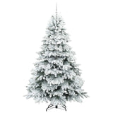 Albero di Natale artificiale con 300 LED Bianco 210 cm PE e PVC