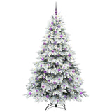 Albero di Natale artificiale con 300 LED Bianco 210 cm PE e PVC