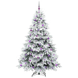 Albero di Natale artificiale con 300 LED Bianco 210 cm PE e PVC