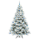 Albero di Natale artificiale con 300 LED Bianco 210 cm PE e PVC