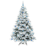 Albero di Natale artificiale con 300 LED Bianco 210 cm PE e PVC