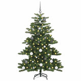 Albero di Natale Artificiale con Rami Pieghevoli Verde 150 cm