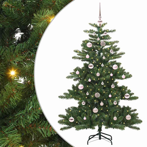 Albero di Natale Artificiale con Rami Pieghevoli Verde 150 cm