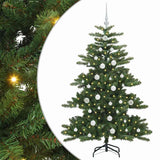 Albero di Natale Artificiale con Rami Pieghevoli Verde 150 cm