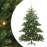 Albero di Natale Artificiale con Rami Pieghevoli Verde 150 cm