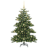 Albero di Natale Artificiale con Rami Pieghevoli Verde 150 cm