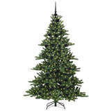 Albero di Natale Artificiale con Rami Pieghevoli Verde 180 cm