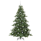 Albero di Natale Artificiale con Rami Pieghevoli Verde 180 cm