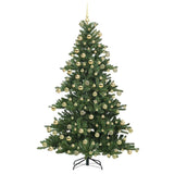 Albero di Natale Artificiale con Rami Pieghevoli Verde 180 cm